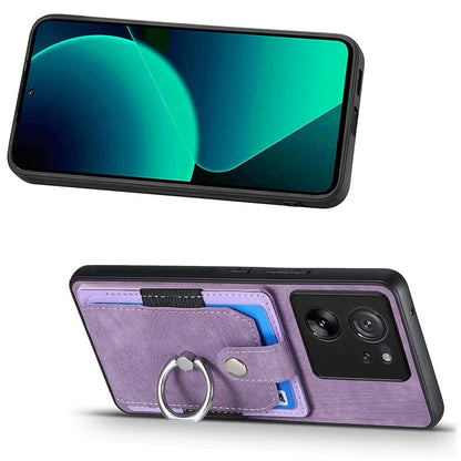 D2 For Xiaomi 13T Pro / 13T / Redmi K60 Ultra Ring Holder Kickstand Phone Cover Shockproof Phone Case