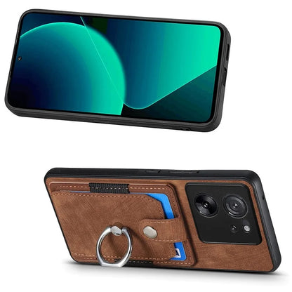 D2 For Xiaomi 13T Pro / 13T / Redmi K60 Ultra Ring Holder Kickstand Phone Cover Shockproof Phone Case
