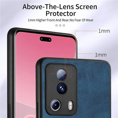 D2 Phone Case for Xiaomi 13 Lite / Civi 2 5G TPU+PU Leather Cover with Ring Kickstand