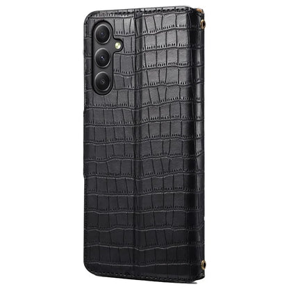 For Samsung Galaxy A34 5G Case Crocodile Texture Leather Stand Folio Smartphone Cover