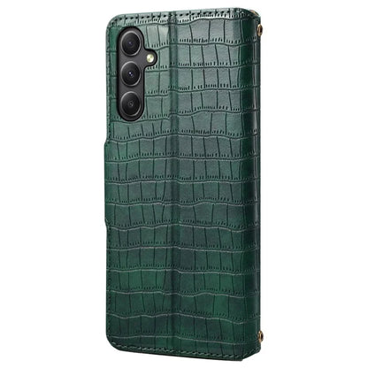For Samsung Galaxy A34 5G Case Crocodile Texture Leather Stand Folio Smartphone Cover