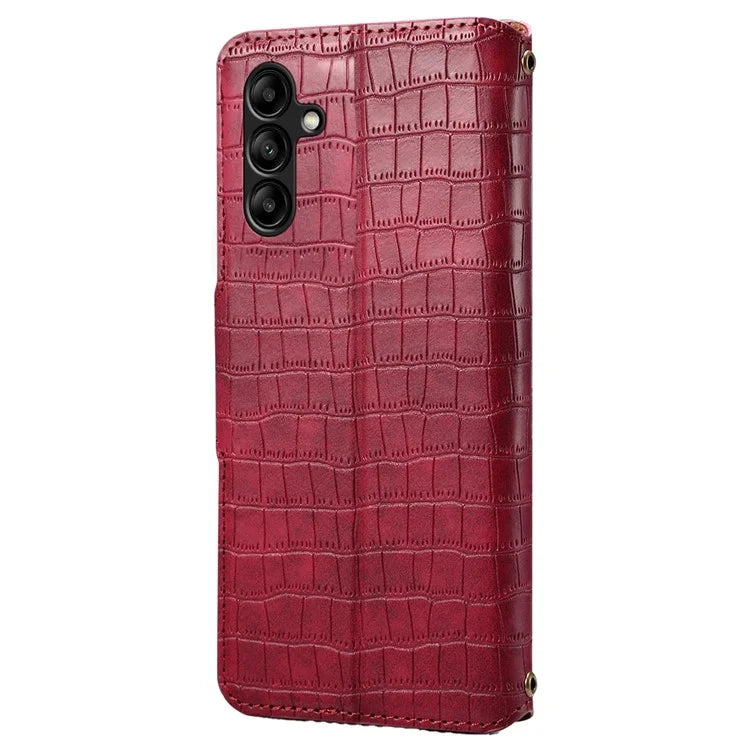 For Samsung Galaxy A05s 4G Wallet Phone Case Crocodile Texture Leather Folio Flip Cover