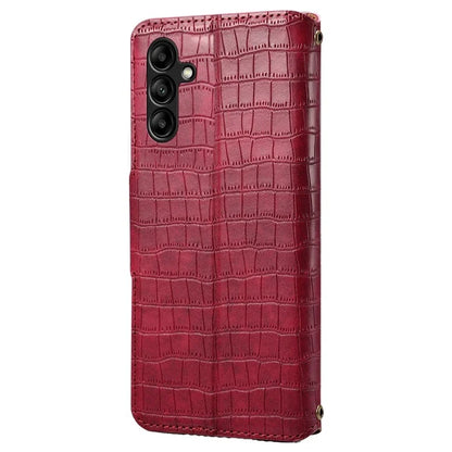 For Samsung Galaxy A05s 4G Wallet Phone Case Crocodile Texture Leather Folio Flip Cover