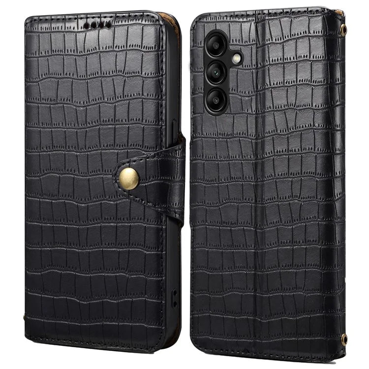For Samsung Galaxy A05s 4G Wallet Phone Case Crocodile Texture Leather Folio Flip Cover
