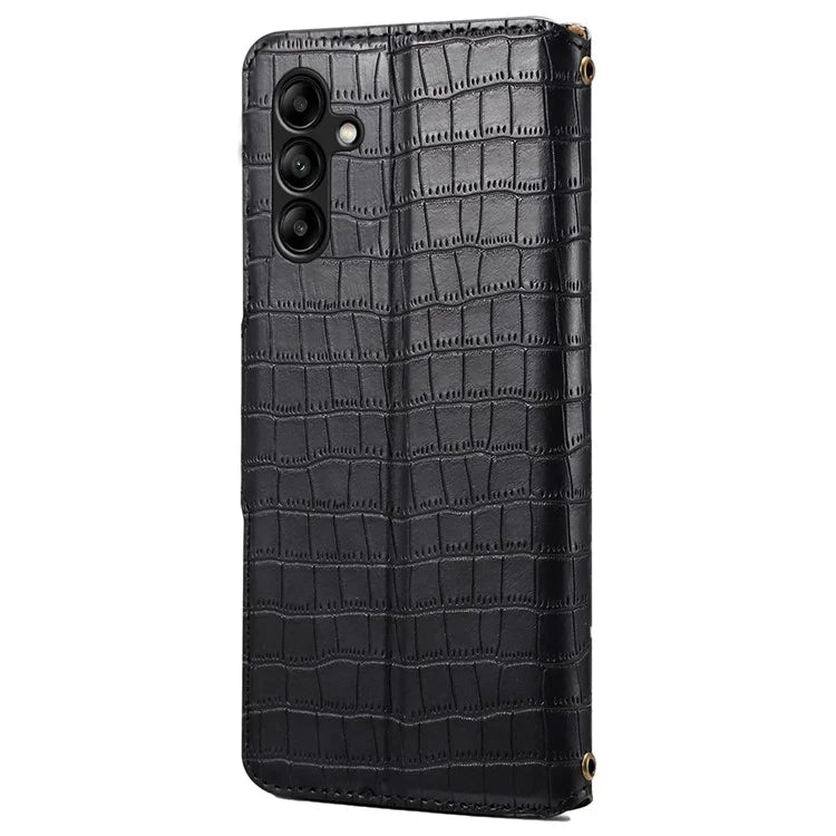 For Samsung Galaxy A05s 4G Wallet Phone Case Crocodile Texture Leather Folio Flip Cover