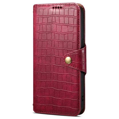 For Samsung Galaxy A14 5G / 4G Leather Case Crocodile Texture Flip Wallet Phone Cover