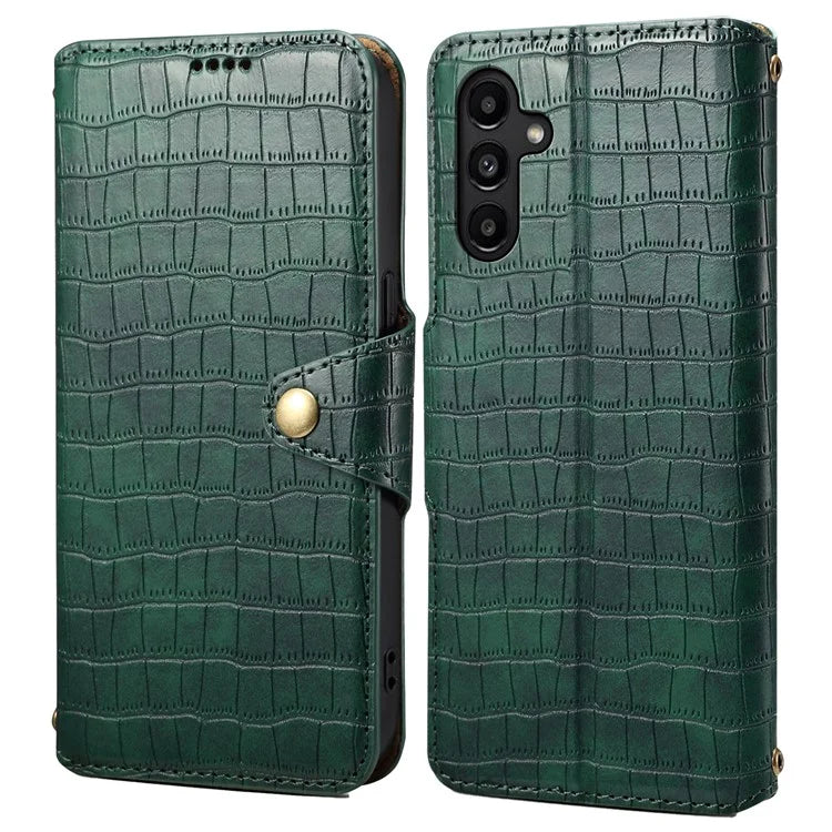 For Samsung Galaxy A14 5G / 4G Leather Case Crocodile Texture Flip Wallet Phone Cover