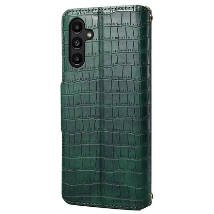 For Samsung Galaxy A14 5G / 4G Leather Case Crocodile Texture Flip Wallet Phone Cover
