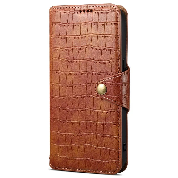 For Samsung Galaxy A05 4G Anti-Scratch Wallet Phone Cover PU Leather Phone Stand Case (Crocodile Texture)