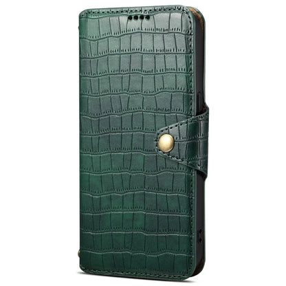 For Samsung Galaxy A05 4G Anti-Scratch Wallet Phone Cover PU Leather Phone Stand Case (Crocodile Texture)