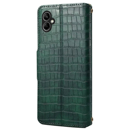 For Samsung Galaxy A05 4G Anti-Scratch Wallet Phone Cover PU Leather Phone Stand Case (Crocodile Texture)