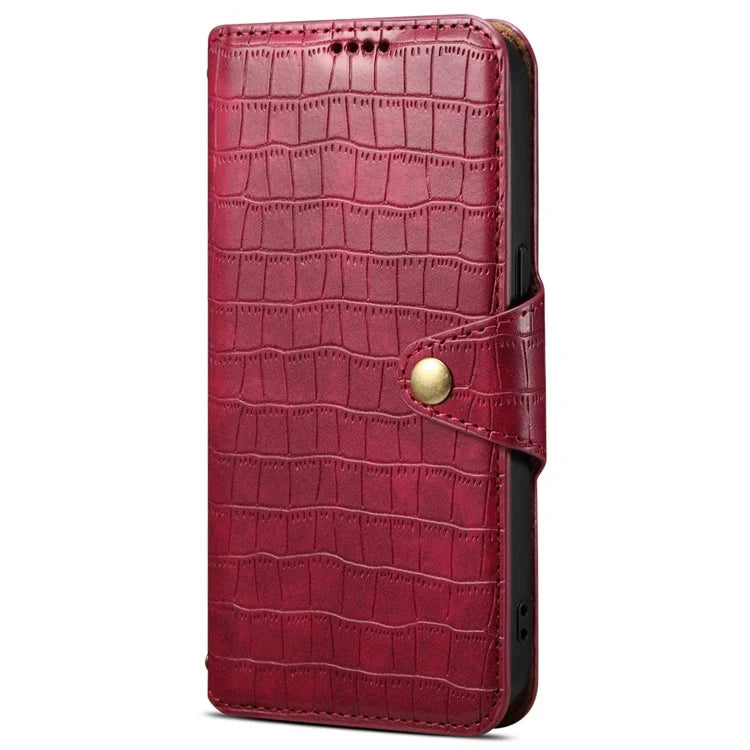 For Samsung Galaxy A05 4G Anti-Scratch Wallet Phone Cover PU Leather Phone Stand Case (Crocodile Texture)