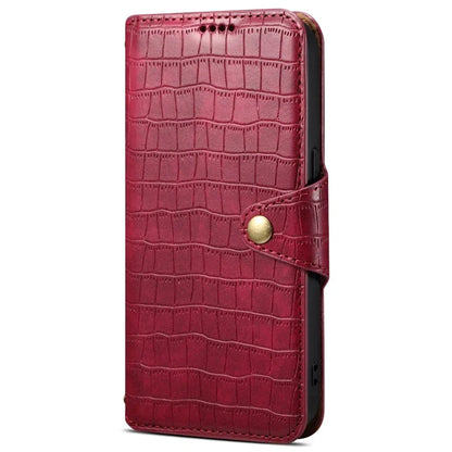 For Samsung Galaxy A05 4G Anti-Scratch Wallet Phone Cover PU Leather Phone Stand Case (Crocodile Texture)