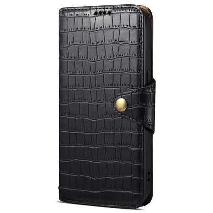 For Google Pixel 6 Pro 5G Case Crocodile Texture Stand Phone Wallet Cover