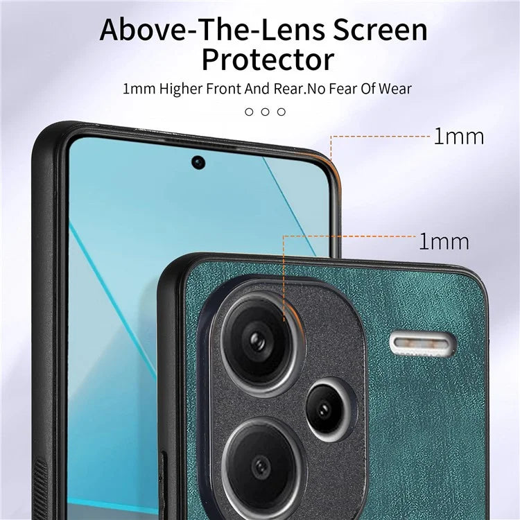 D2 For Xiaomi Redmi Note 13 Pro+ 5G Ring Phone Protective Cover Phone Card Holder Kickstand