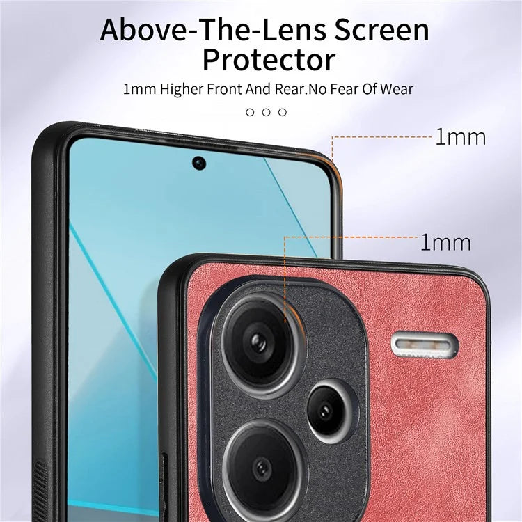 D2 For Xiaomi Redmi Note 13 Pro+ 5G Ring Phone Protective Cover Phone Card Holder Kickstand