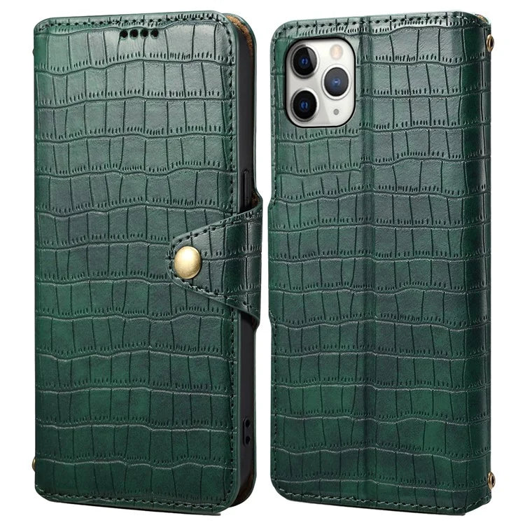 For iPhone 11 Pro Max Magnetic Phone Case PU Leather Magnetic Clasp Wallet Cover