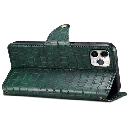 For iPhone 11 Pro Max Magnetic Phone Case PU Leather Magnetic Clasp Wallet Cover
