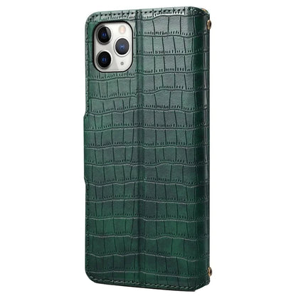 For iPhone 11 Pro Max Magnetic Phone Case PU Leather Magnetic Clasp Wallet Cover