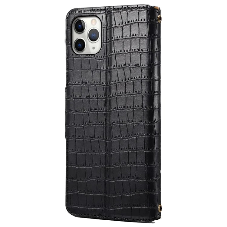 For iPhone 11 Pro Max Magnetic Phone Case PU Leather Magnetic Clasp Wallet Cover