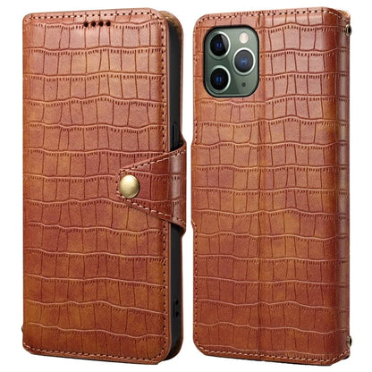Leather Case for iPhone 12 / 12 Pro Crocodile Texture Wallet Shockproof Phone Cover