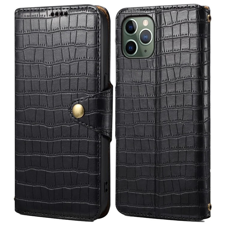 Leather Case for iPhone 12 / 12 Pro Crocodile Texture Wallet Shockproof Phone Cover