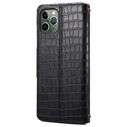 Leather Case for iPhone 12 / 12 Pro Crocodile Texture Wallet Shockproof Phone Cover