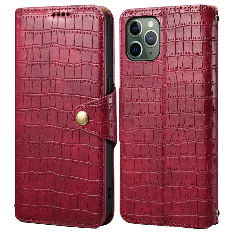 Leather Case for iPhone 12 / 12 Pro Crocodile Texture Wallet Shockproof Phone Cover