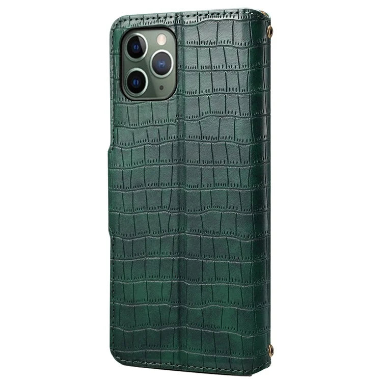 Leather Case for iPhone 12 / 12 Pro Crocodile Texture Wallet Shockproof Phone Cover