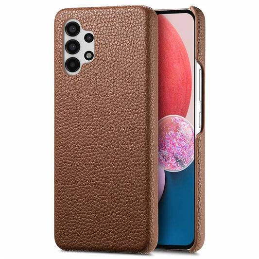 Y1 For Samsung Galaxy A13 4G Case Shockproof Litchi Texture Leather+PC Phone Cover
