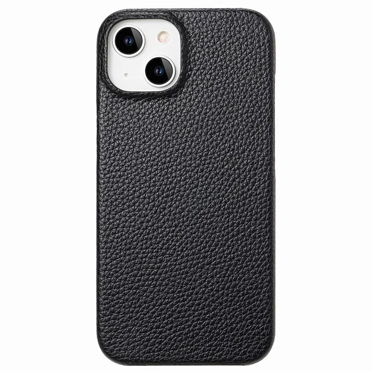 Y1 For iPhone 14 / 13 Case Litchi Texture PU Leather Coated PC Phone Cover
