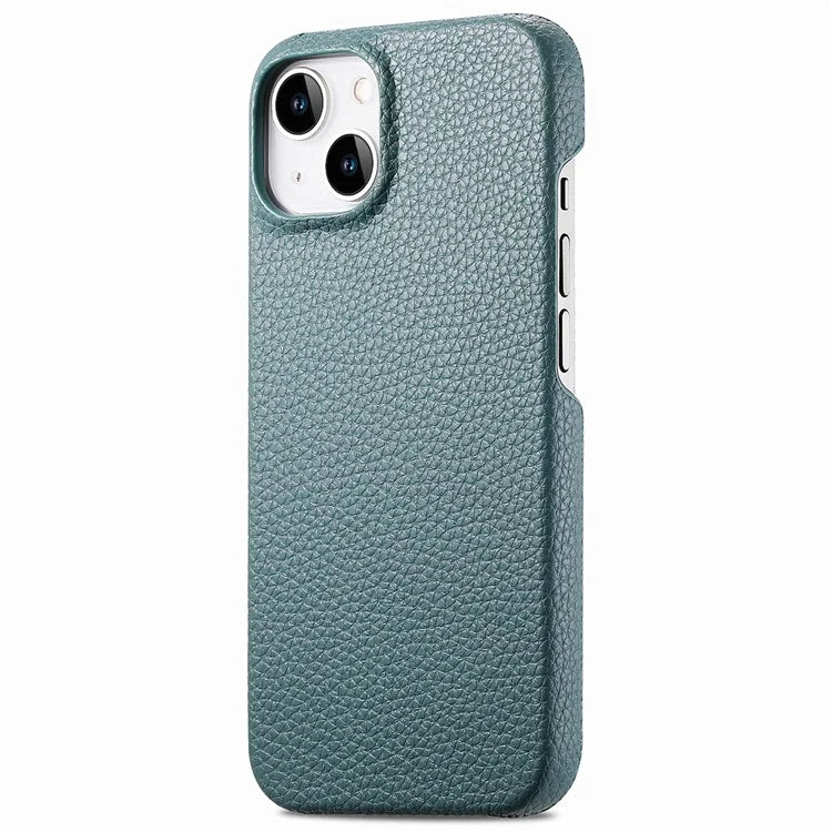 Y1 For iPhone 14 / 13 Case Litchi Texture PU Leather Coated PC Phone Cover