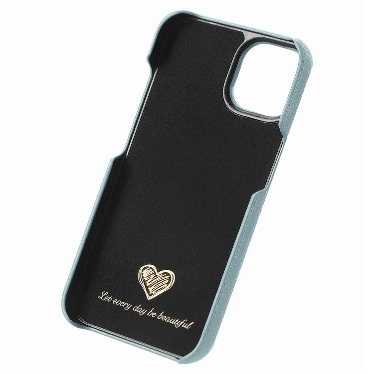 Y1 For iPhone 14 / 13 Case Litchi Texture PU Leather Coated PC Phone Cover