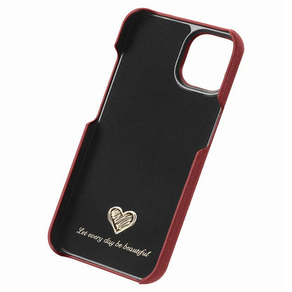 Y1 For iPhone 14 / 13 Case Litchi Texture PU Leather Coated PC Phone Cover