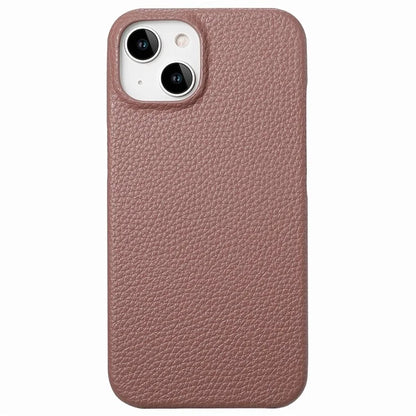 Y1 For iPhone 14 / 13 Case Litchi Texture PU Leather Coated PC Phone Cover