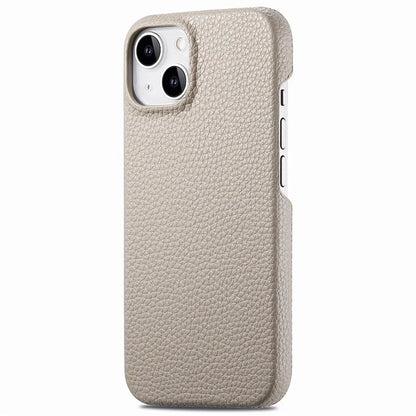Y1 For iPhone 14 / 13 Case Litchi Texture PU Leather Coated PC Phone Cover