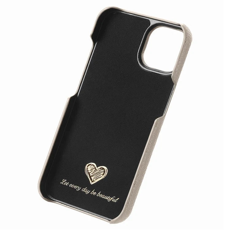Y1 For iPhone 14 / 13 Case Litchi Texture PU Leather Coated PC Phone Cover