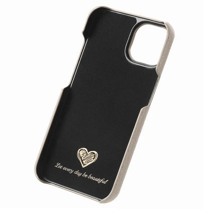 Y1 For iPhone 14 / 13 Case Litchi Texture PU Leather Coated PC Phone Cover
