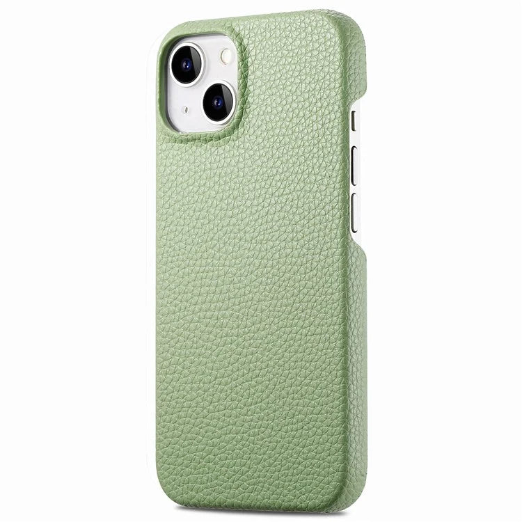 Y1 For iPhone 14 / 13 Case Litchi Texture PU Leather Coated PC Phone Cover