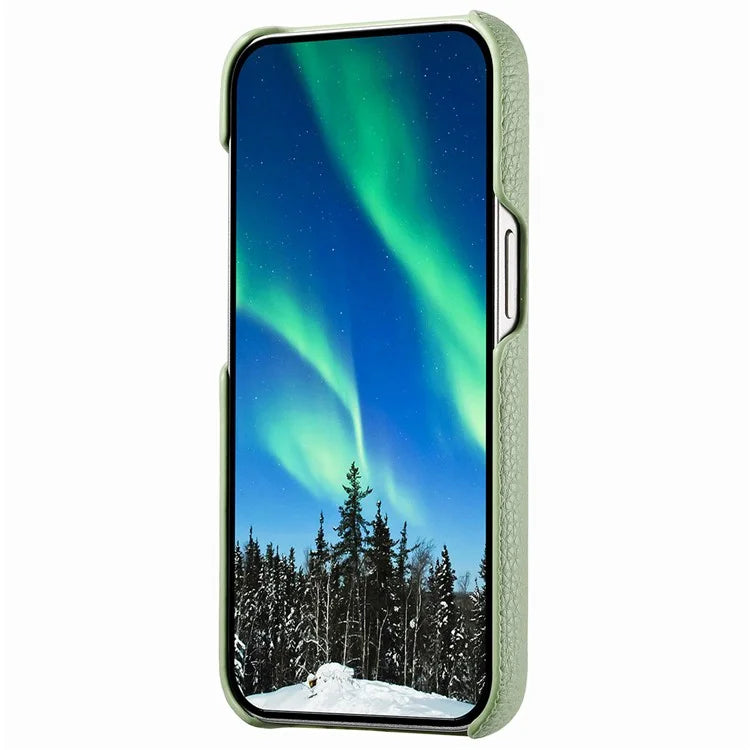 Y1 For iPhone 14 / 13 Case Litchi Texture PU Leather Coated PC Phone Cover