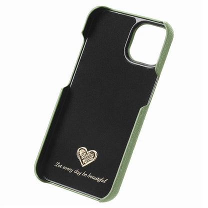Y1 For iPhone 14 / 13 Case Litchi Texture PU Leather Coated PC Phone Cover