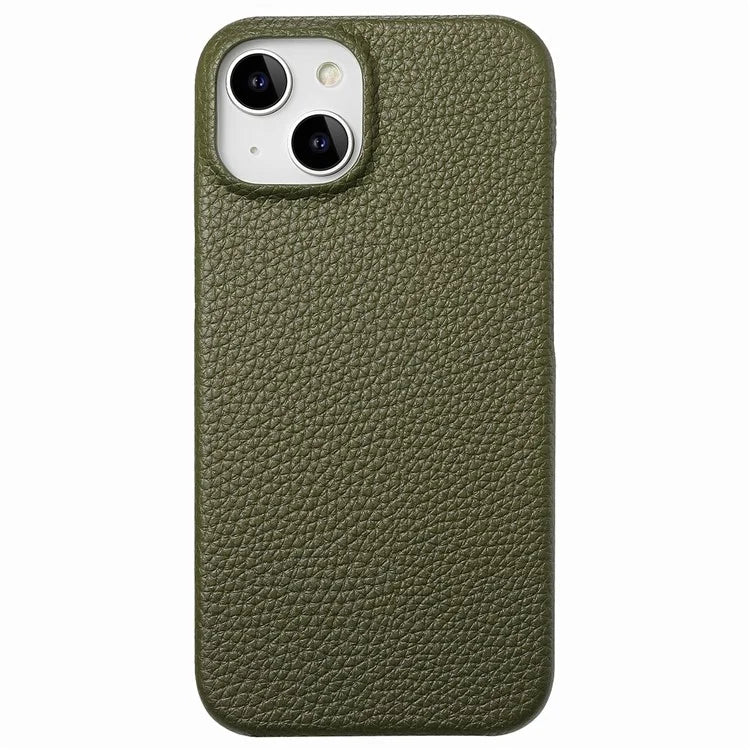 Y1 For iPhone 14 / 13 Case Litchi Texture PU Leather Coated PC Phone Cover