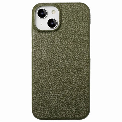 Y1 For iPhone 14 / 13 Case Litchi Texture PU Leather Coated PC Phone Cover