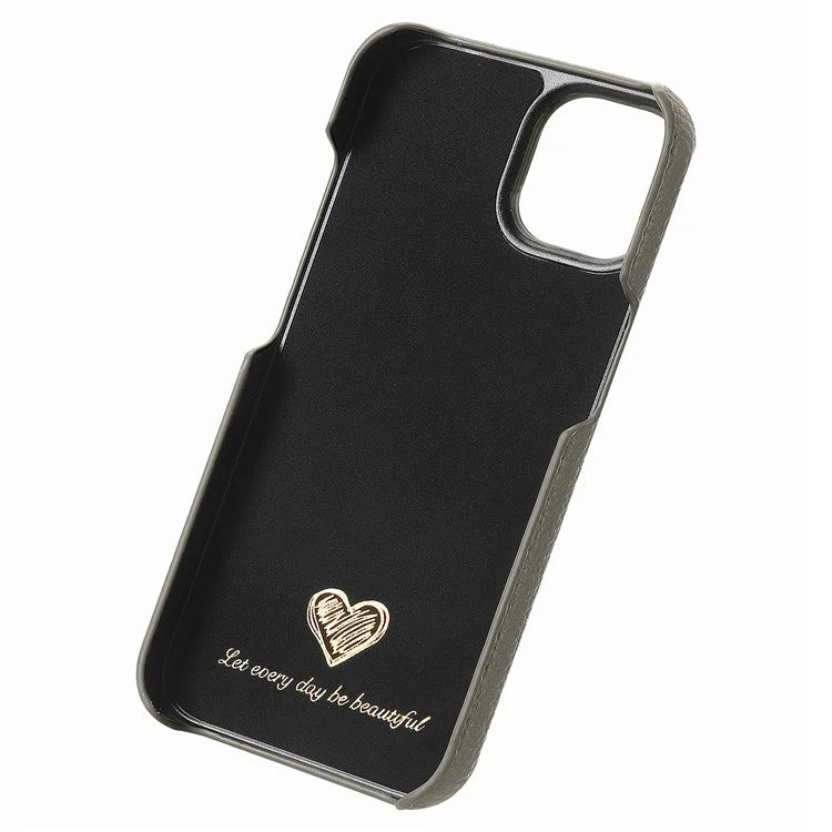 Y1 For iPhone 14 / 13 Case Litchi Texture PU Leather Coated PC Phone Cover