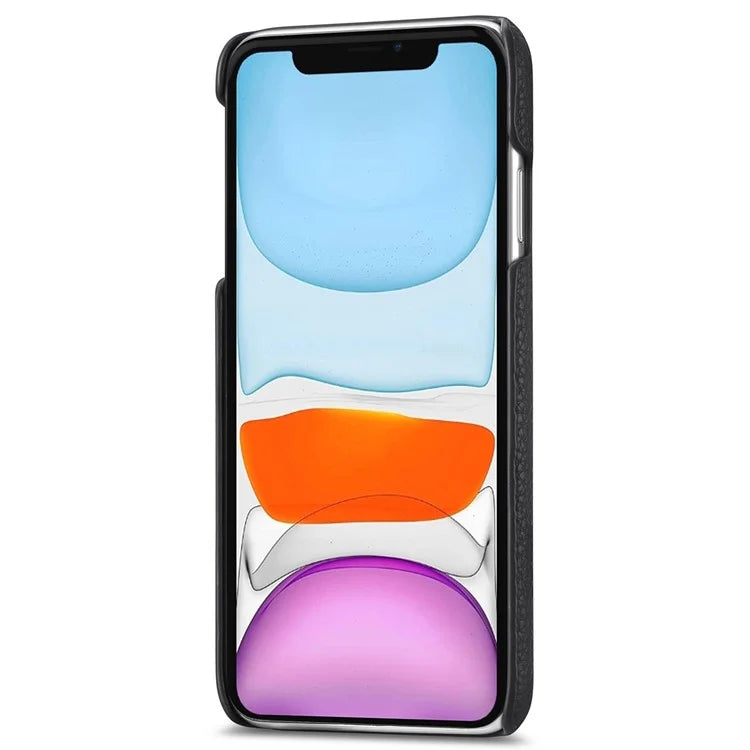 Y1 For iPhone 11 Case Drop-proof Litchi Texture Leather Coated PC Phone Cover