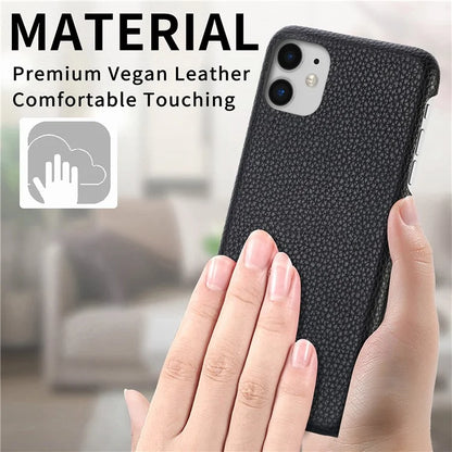 Y1 For iPhone 11 Case Drop-proof Litchi Texture Leather Coated PC Phone Cover