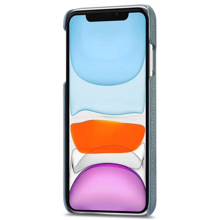 Y1 For iPhone 11 Case Drop-proof Litchi Texture Leather Coated PC Phone Cover