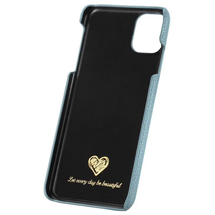 Y1 For iPhone 11 Case Drop-proof Litchi Texture Leather Coated PC Phone Cover