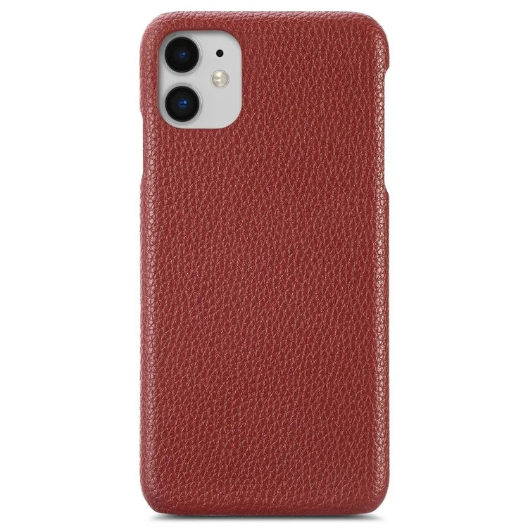 Y1 For iPhone 11 Case Drop-proof Litchi Texture Leather Coated PC Phone Cover