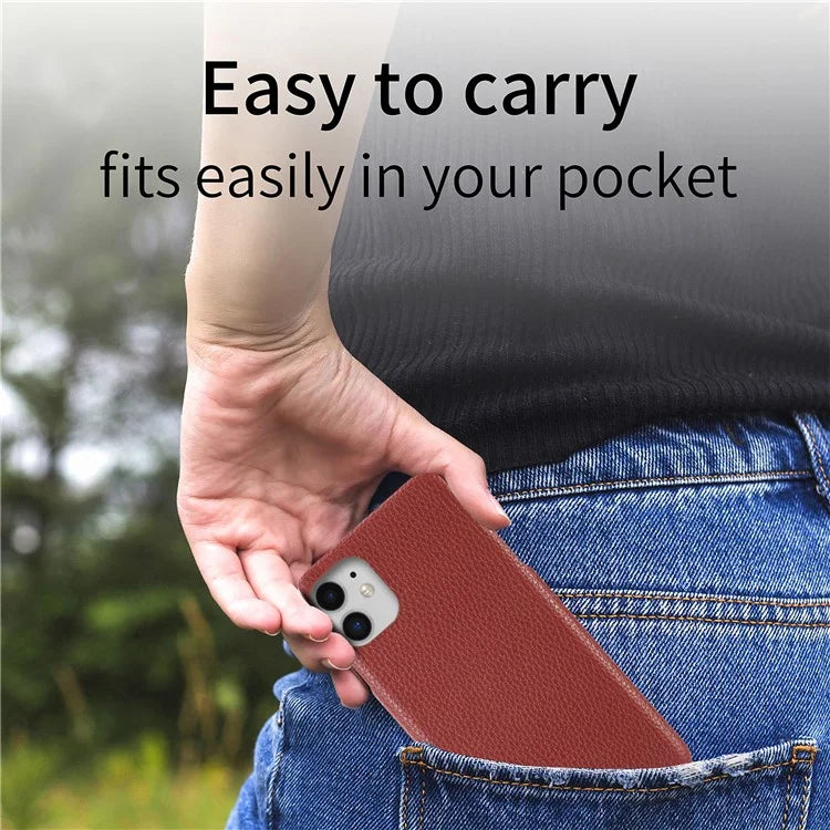 Y1 For iPhone 11 Case Drop-proof Litchi Texture Leather Coated PC Phone Cover